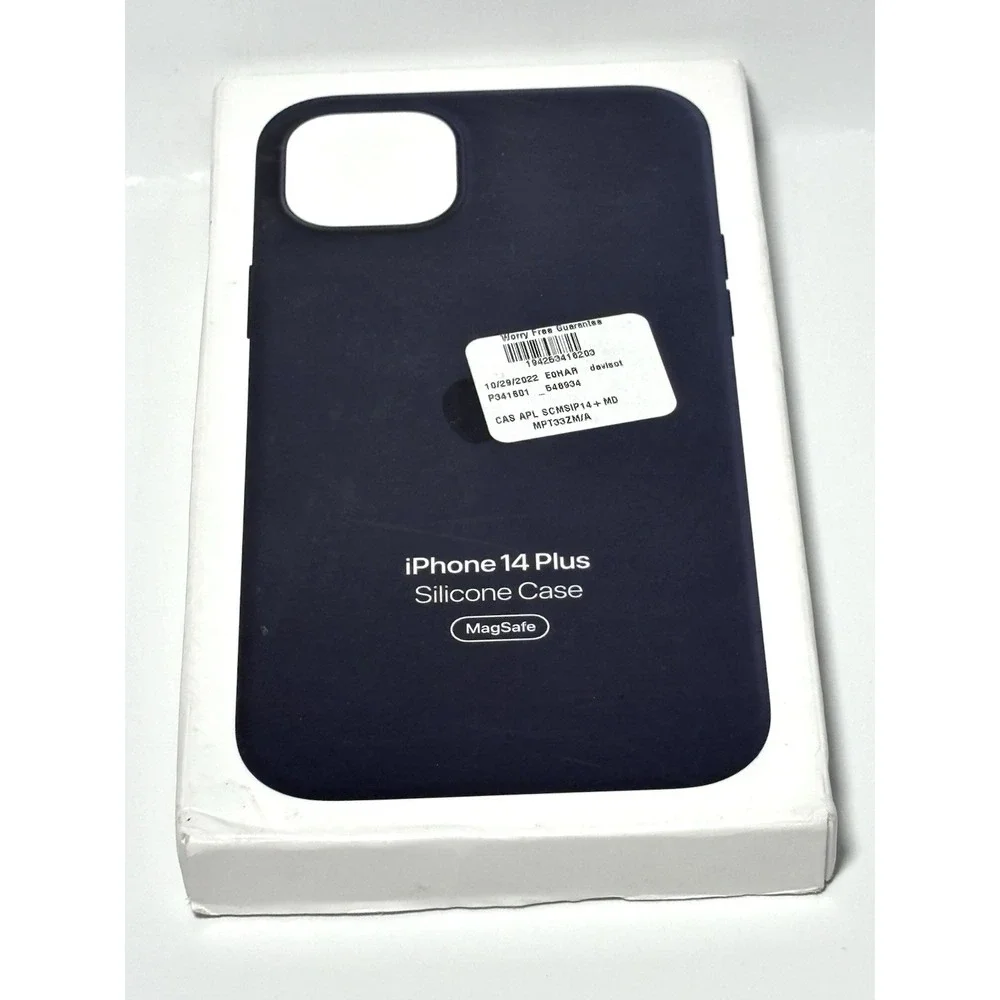 Apple iPhone 14 Plus Silicone Case MagSafe Midnight MPT33ZM/A New Sealed